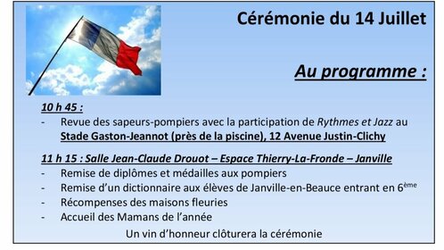 Cérémonie 14 juillet